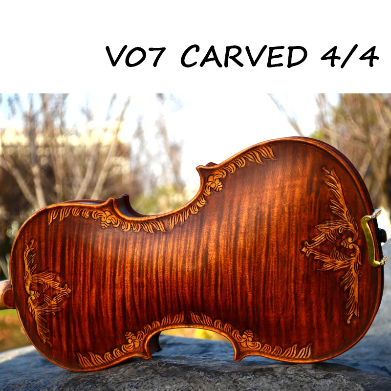 CHRISTINA Handmade Violin V07C1 & V07CN Fine Carving Solid