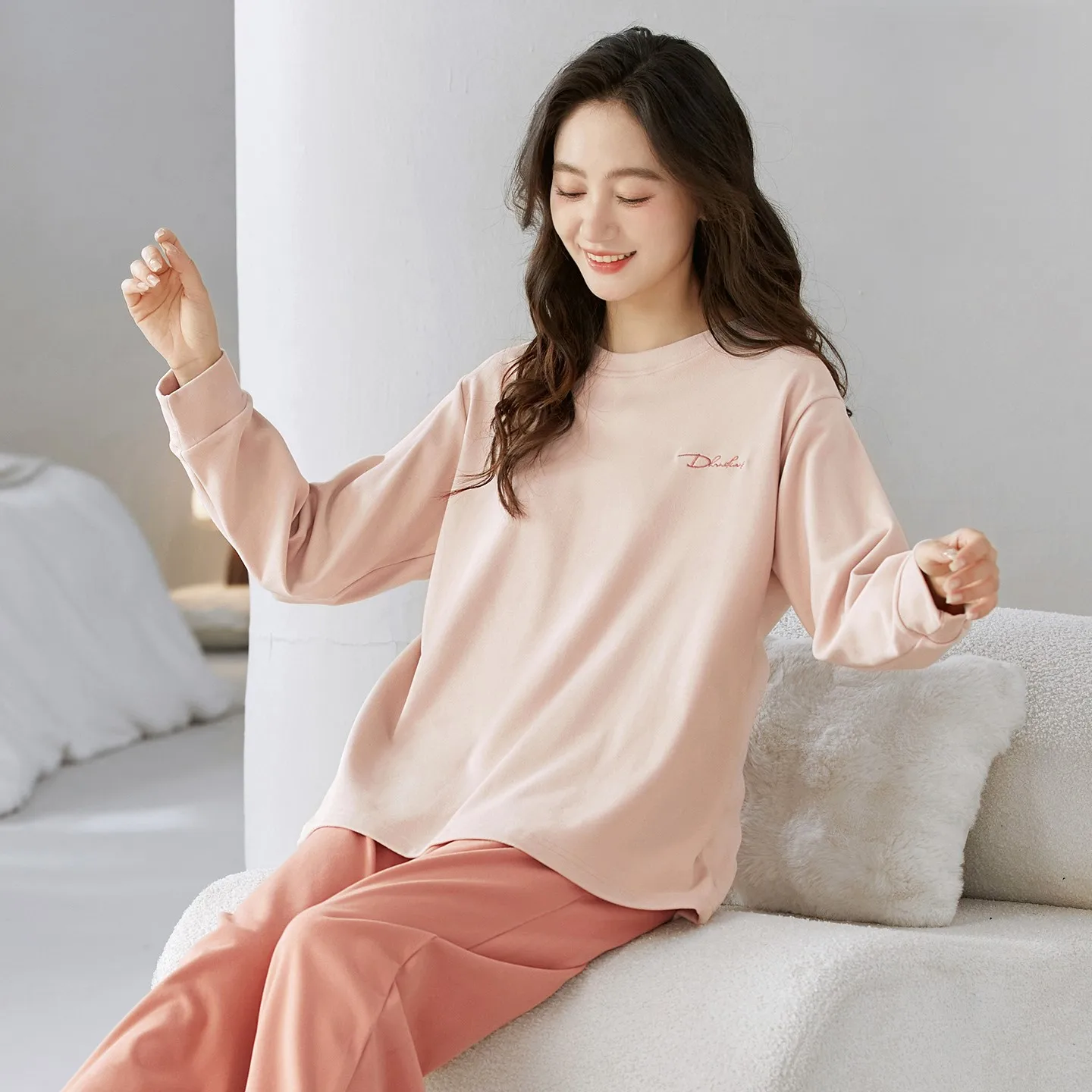 

Пижамные комплекты на пуговицах для женщин: флисовые брюки с облачным узором, длинные рукава, капюшон, длина до щиколотки, зимние, теплые, пушистые, мягкие, уютные, плюшевые