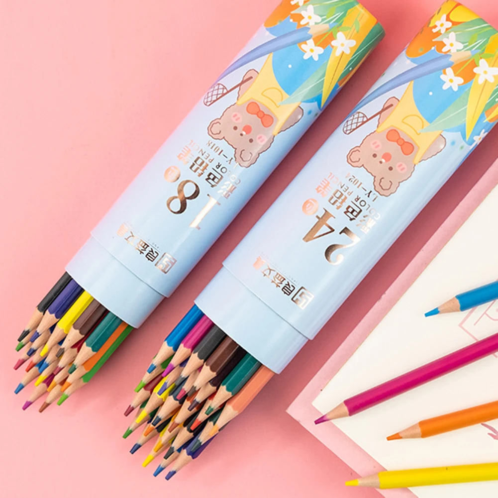 Oily Colored Pencils Set Multi-Color Pencils Crayons Kit Stationery Drawing Colored Pencils For Children Painting Art Supplies