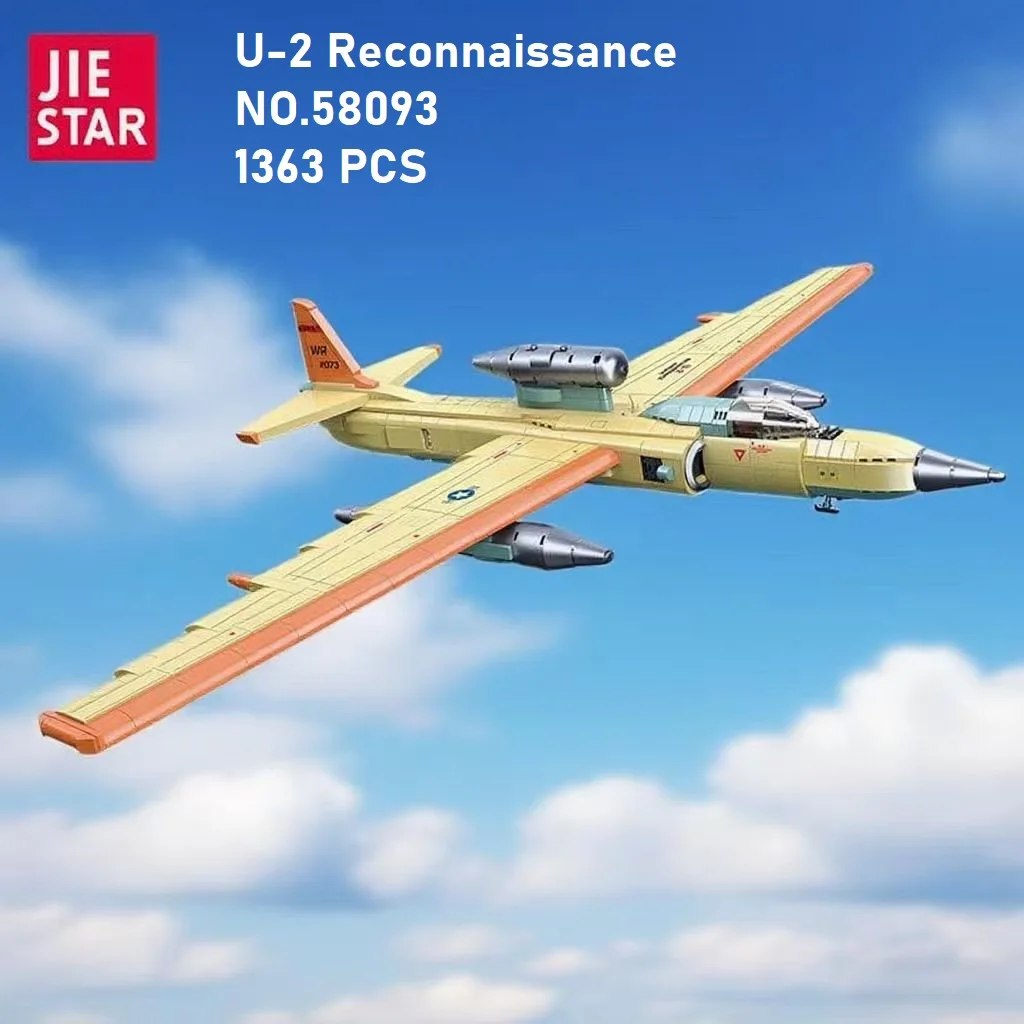 

Military Series Aircraft Model Assembly Blocks Toy Gift for Children Space Reconnaissance & Attack Plane Model Display Piece