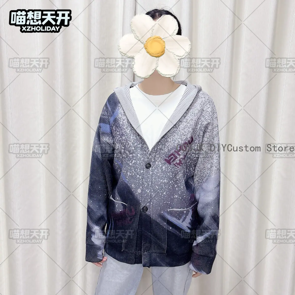 

Love and Deepspace Sylus Qin Che аниме косплей костюм вязаный кардиган повседневная одежда свитер градиент Хэллоуин фанаты подарок