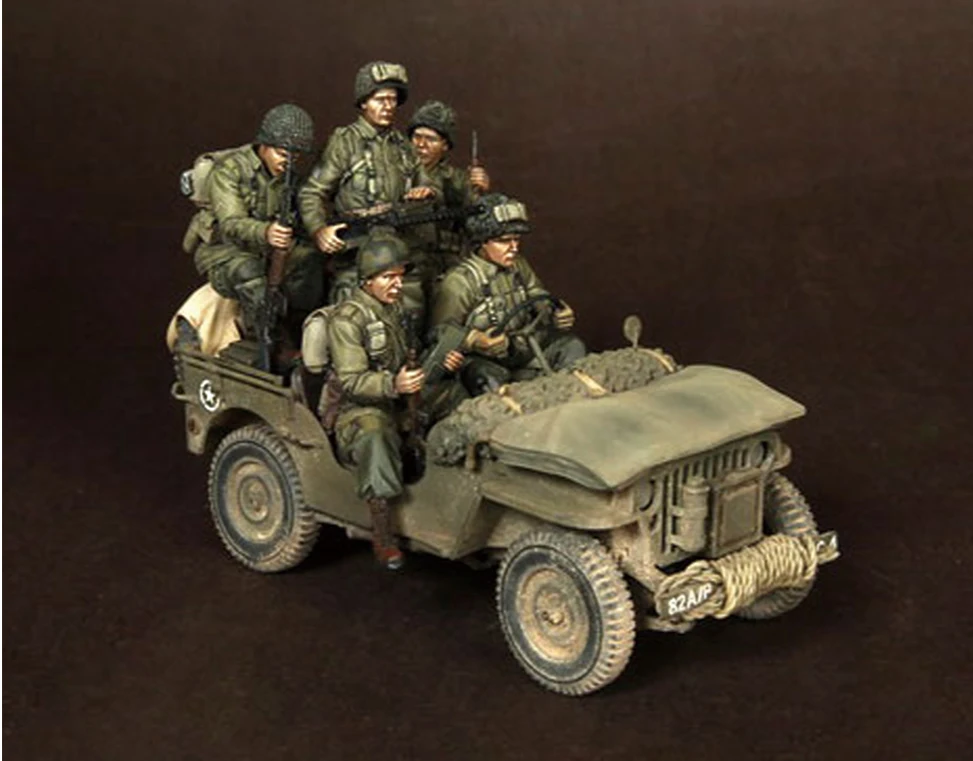 

[модель тюска] 1/35 фигурка из смолы 1/35, наборы фигурок из смолы, неокрашенные миниатюры (5 фигурок) A15021