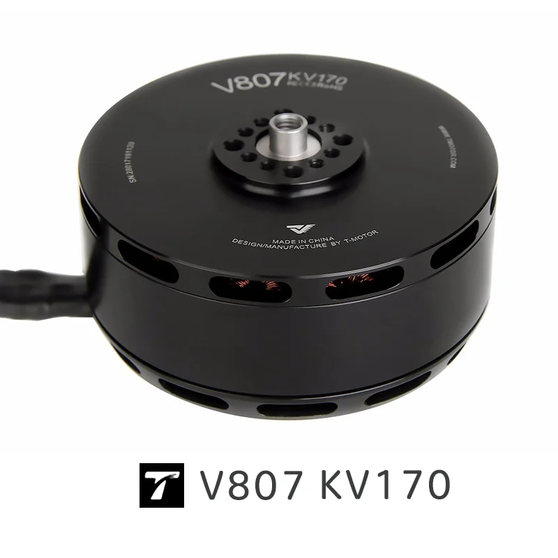 垂直固定翼uavモーター,最大出力6800w,持続時間180s,最大電流150a,v807 T-MOTOR kv170