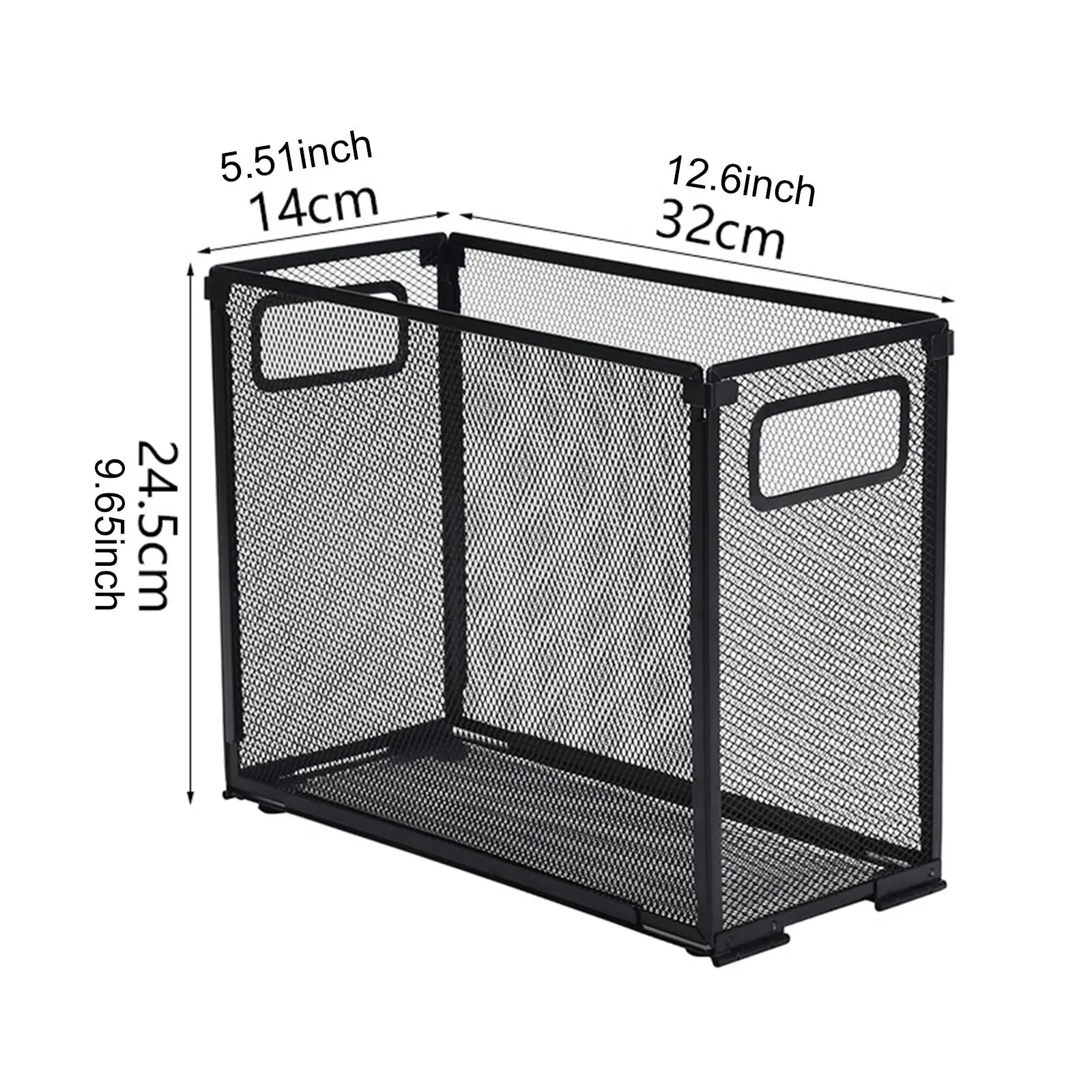 File Folder Organizer Metal Letter Tray Mesh File Basket Mail Holder Document Folder Rack Office File Holder for Cabinet Desktop