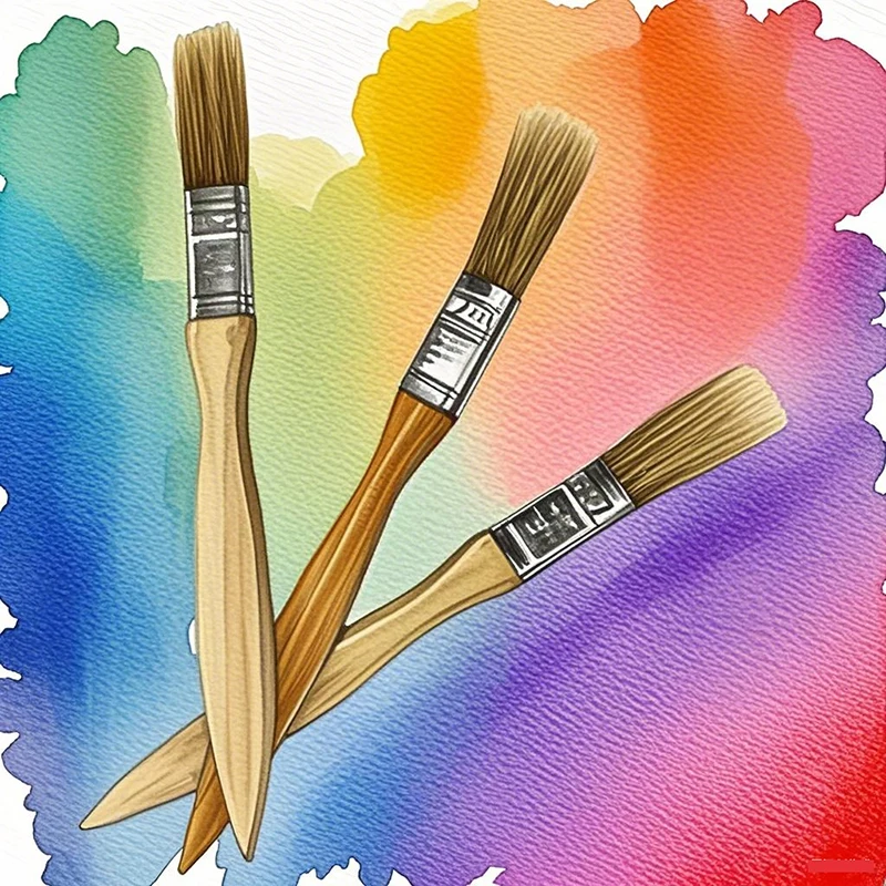 

Half Inch Wooden Handle White Pig Bristle Brush Multi-Purpose Tool For Decoration Painting Latex Coating Cleaning Barbecue