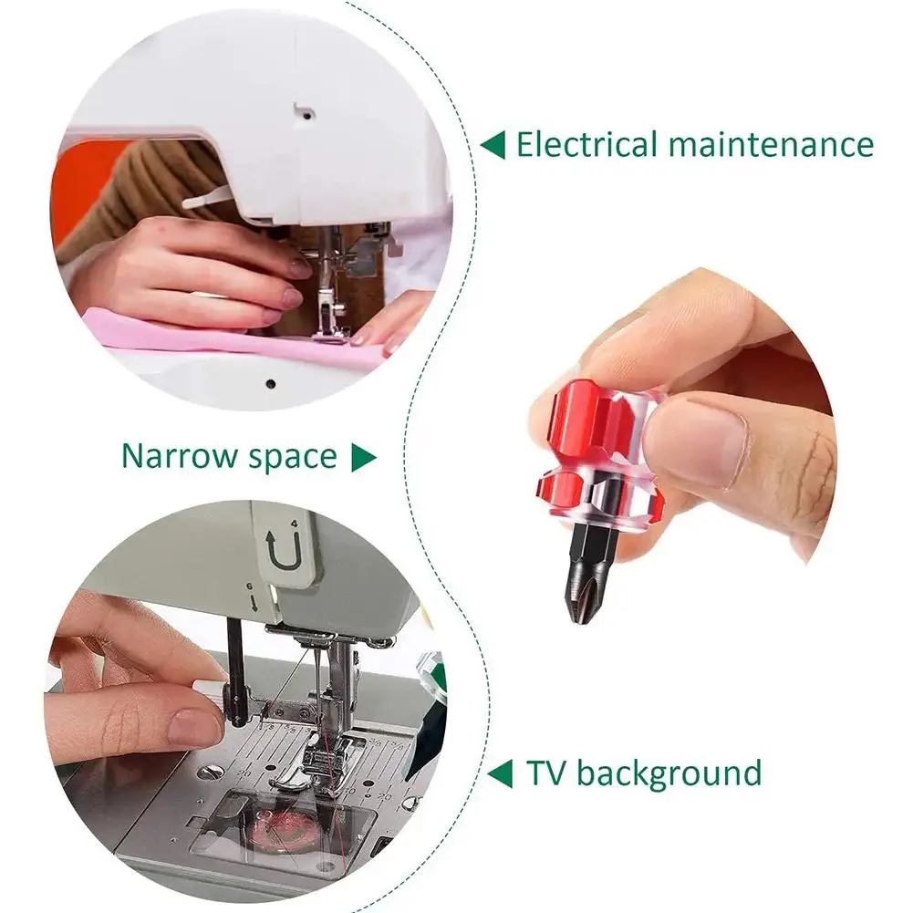 1PC Screwdriver Mini Small Portable Radish Head Screw Driver Transparent Handle Repair Hand Tools Precision Car Repair Tools