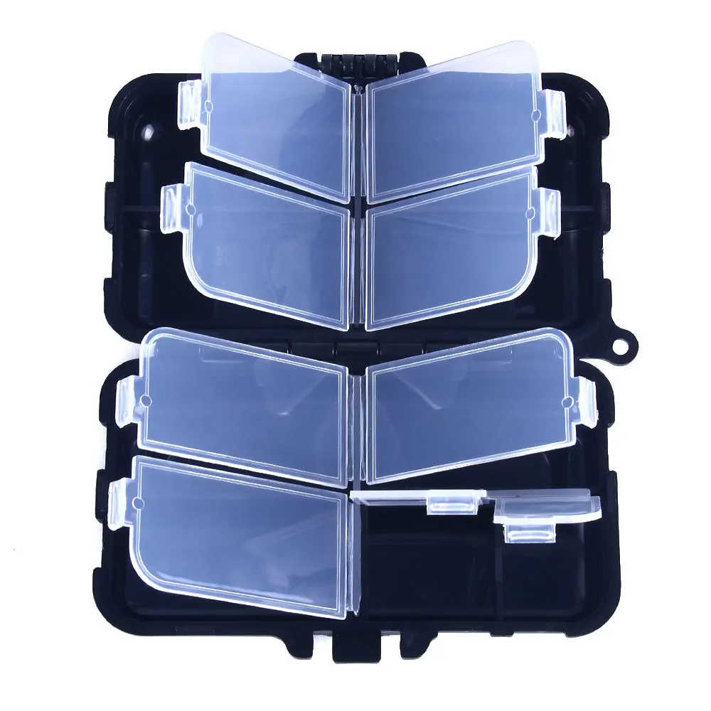 

9/12 Holes Hook Bait Storage Box Fishing Tools Container Fishing Tackle Boxes Multifunction Organizer Fishing Lure Tackle