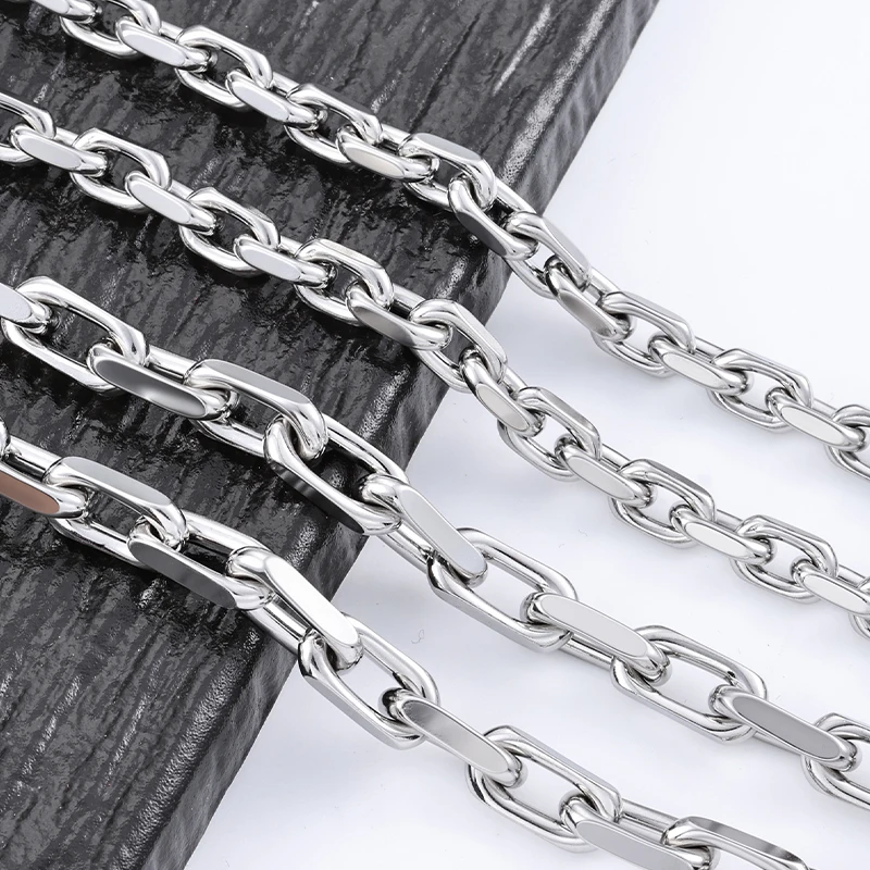 1Meter Stainless Steel Big Thickness Chains Supplies for Jewelry Making Materials Hand Punk Bracelets Necklaces DIY Accessories