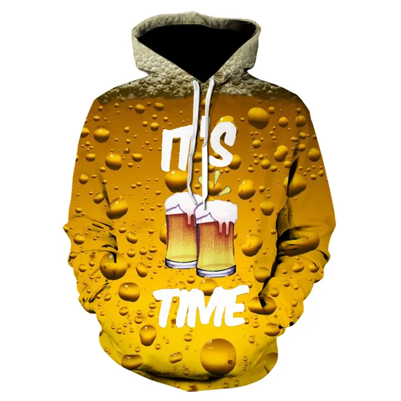 Drink Beer Friends 3D Printed Hoodies For Men Clothes Fashion Party Pullovers Casual  Streetwear Sweatshirts Oversized Tracksuit