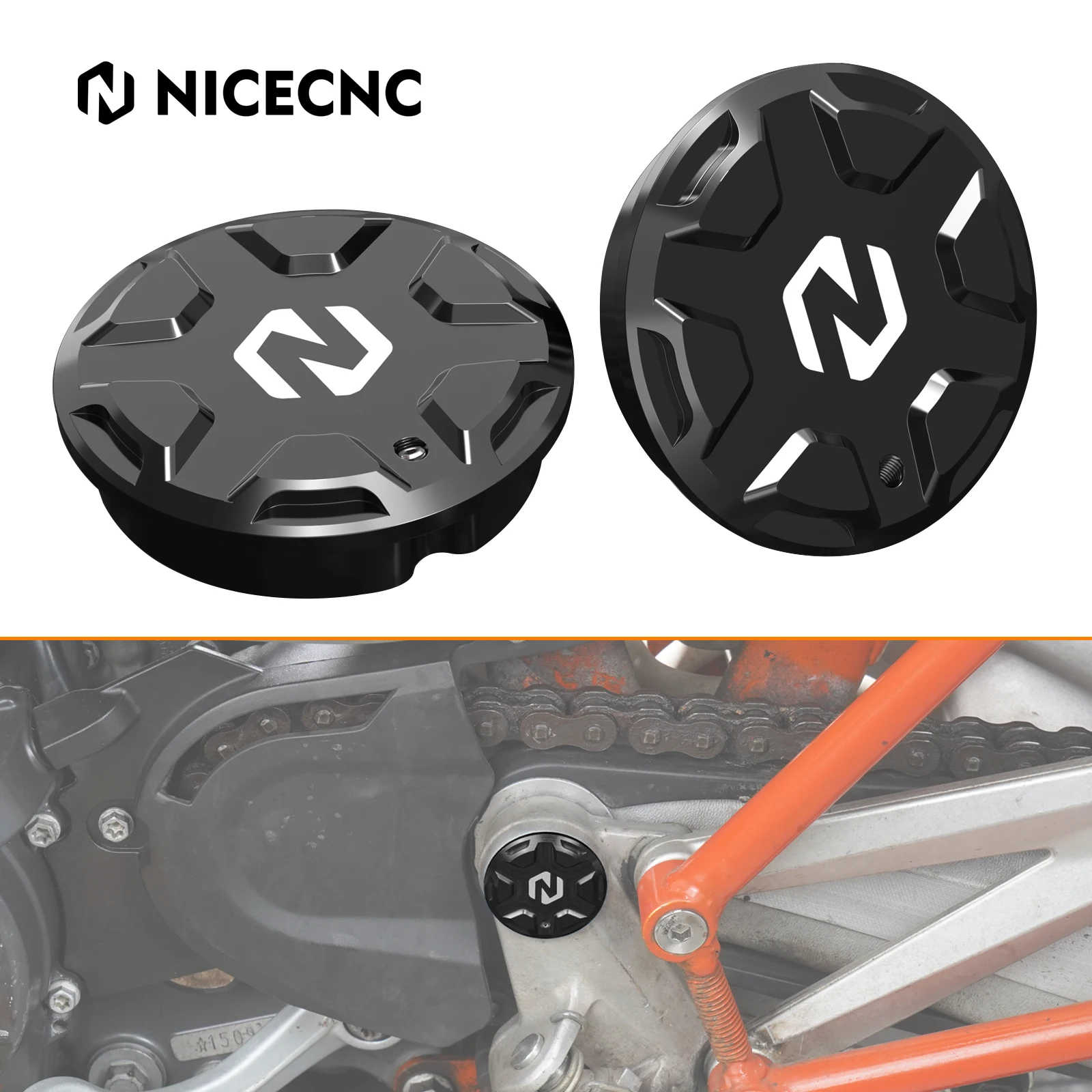 

For 2016-2025 Husqvarna 701 SM 701 Enduro Motorcycle Pivot Hole Cap Covers for KTM 690 SMCR 690 Enduro R 690 SMC R 2008-2025