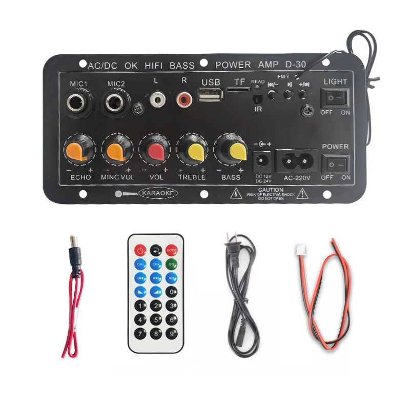 Public Address System Power Amplifier 110V&220V Amplifier USB TF built-in Bluetooth Audio Accessories