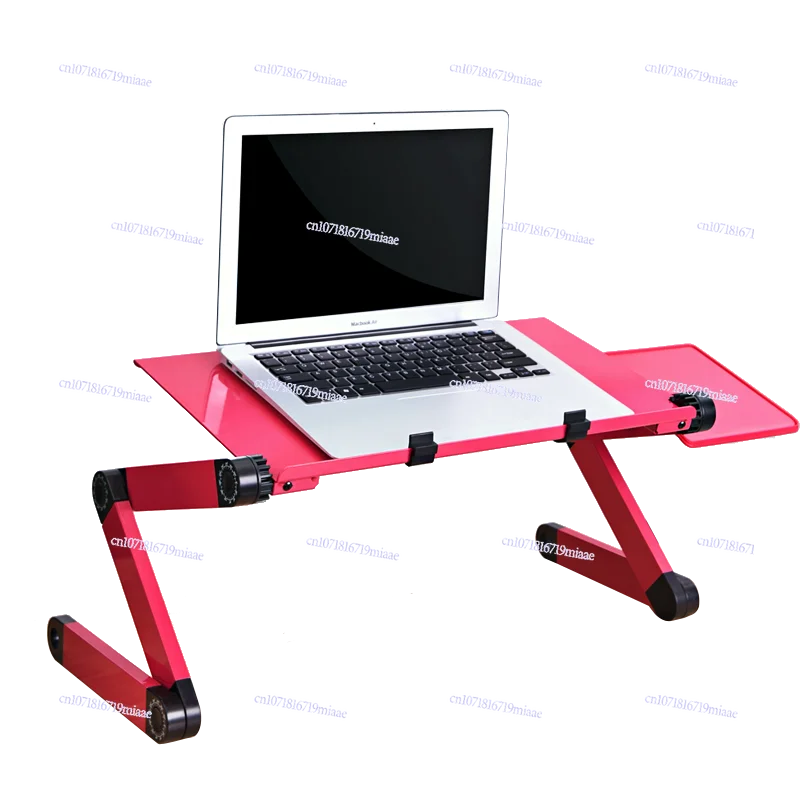 Laptop bed folding table adjustable lifting small table table board lying flat in bed watching computer stand artifact