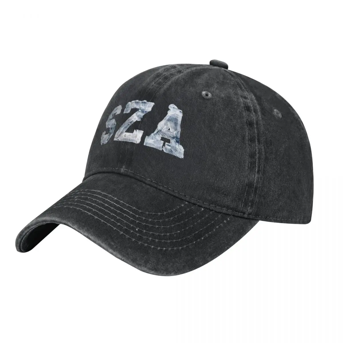 SZA Logo Baseball Cap Casual Distressed Denim Washed Hip Hop Rapper Snapback Cap for Men Women Outdoor Running Golf Hats Cap