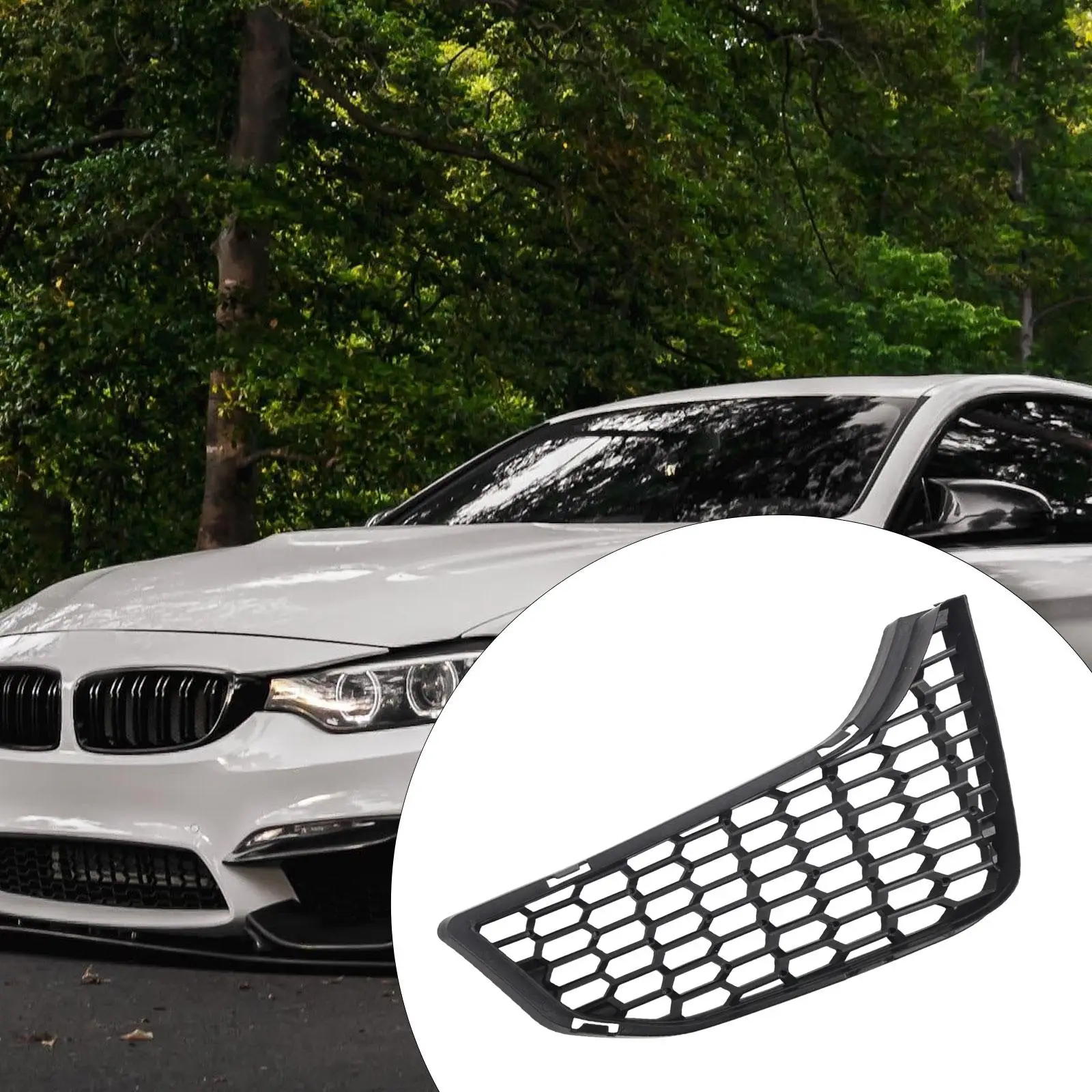 Rejilla de entrada de aire delantera derecha, reemplaza el conjunto de mantenimiento de decoración de panal de garaje para M4 F82 F83 2014-2018