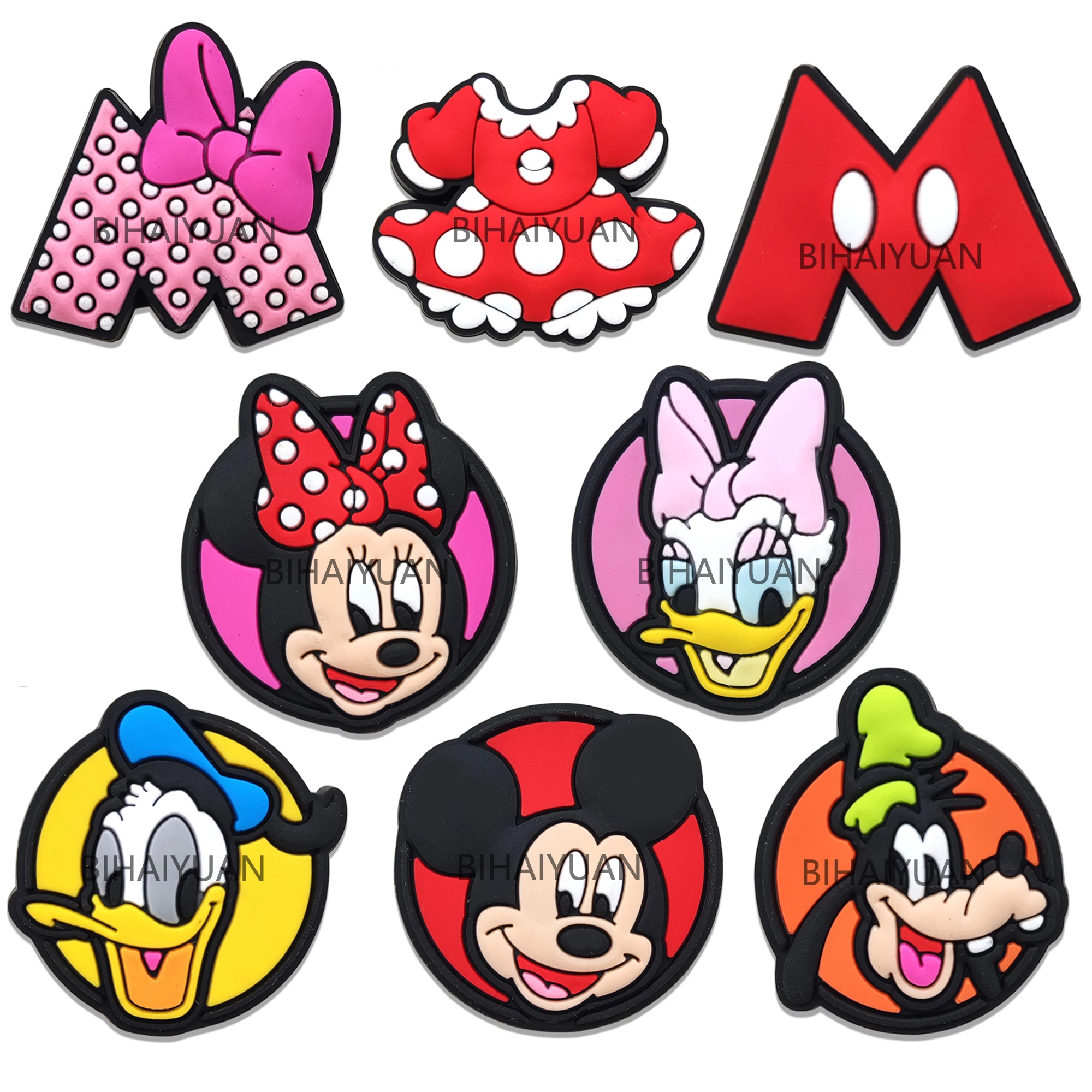 5pcs cartoon PVC Minnie mouse Mickey mouse Goofy Focal Beads for DIY bracelet necklace anklet pen Accessories