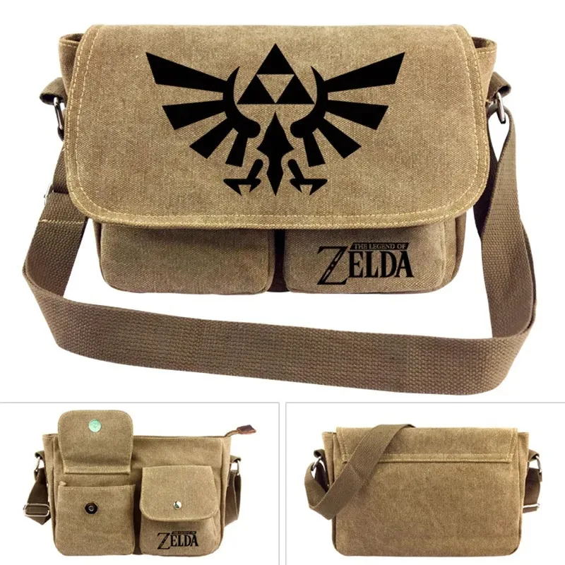 The Legend Wild Breath Link Cross body Bag Messenger Bags Canvas Shoulder Bag Cartoon Anime  School Book Tote