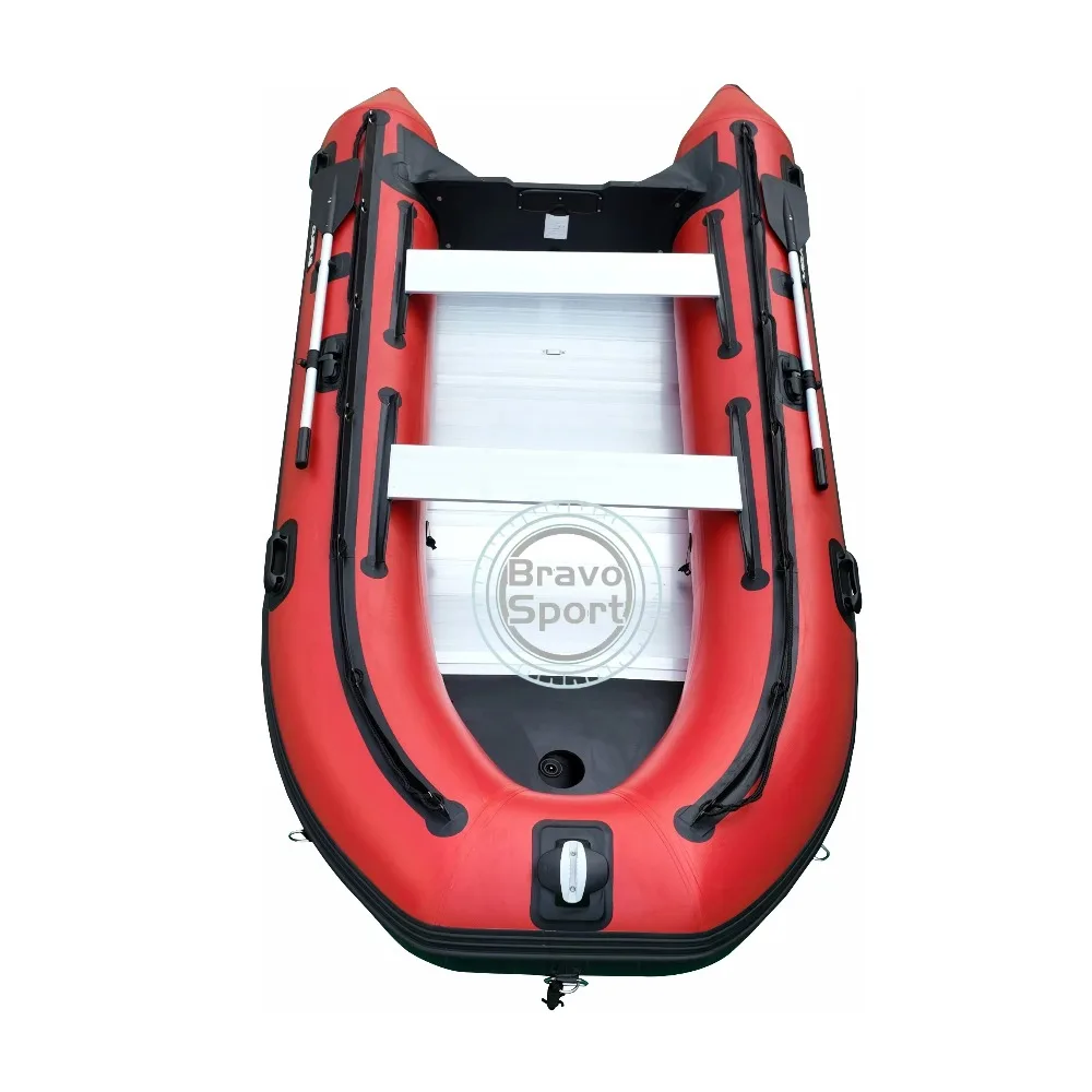 

Сверхмощная красная и черная надувная лодка длиной 360 см с глубоким V-образным вырезом, сертифицированная CE, защита от разрывов для рыбалки и водных вечеринок