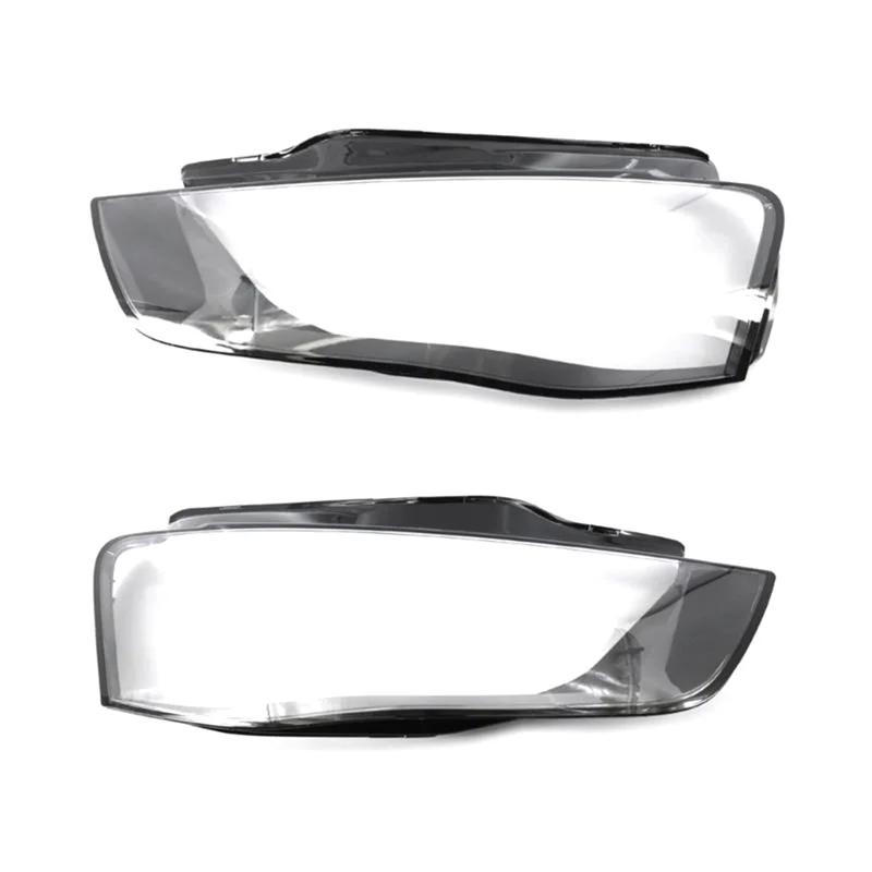 1Pair Headlight Cover Headlight Clear Lens Shell Lampshade Cover for Audi A4 B8 Facelift 2012-2016 8K0941043 8K0941044