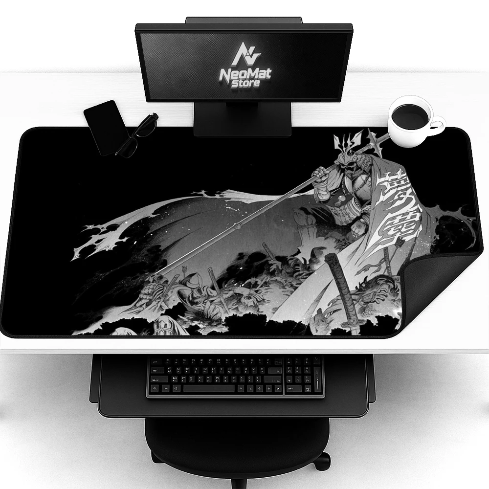

Samurai Mousepad 1200x550 Black Japanese Xxl Mouse Pad Shogun Gaming Accessory Keyboard Mat Giant Office Carpet Playmat 100x50