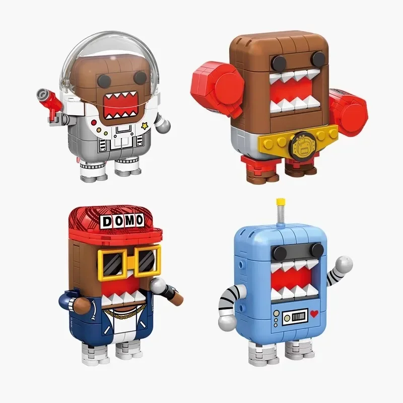 SEMBO BLOCK Domo-kun modello anime Kawaii vestito figura giocattolo educativo per bambini regalo di compleanno Natale trendy cool ornamento