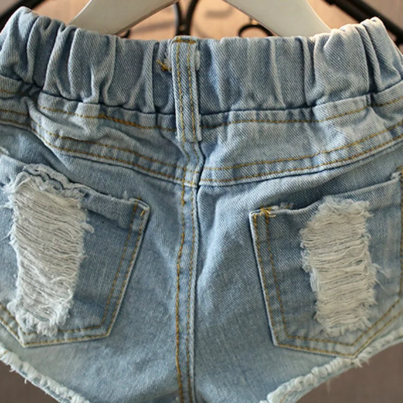 New Summer Teenager Shorts for Girls Cute Cartoon Daisy Denim Girls Kawaii Pearl Jean Shorts Pants Plus Size H7752