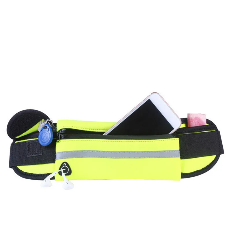 Outdoor Riding Running Waist Bag Marathon Running Bag Men Women Fitness With Water Bottle Waterproof Phone Sport Belt Waist Bags