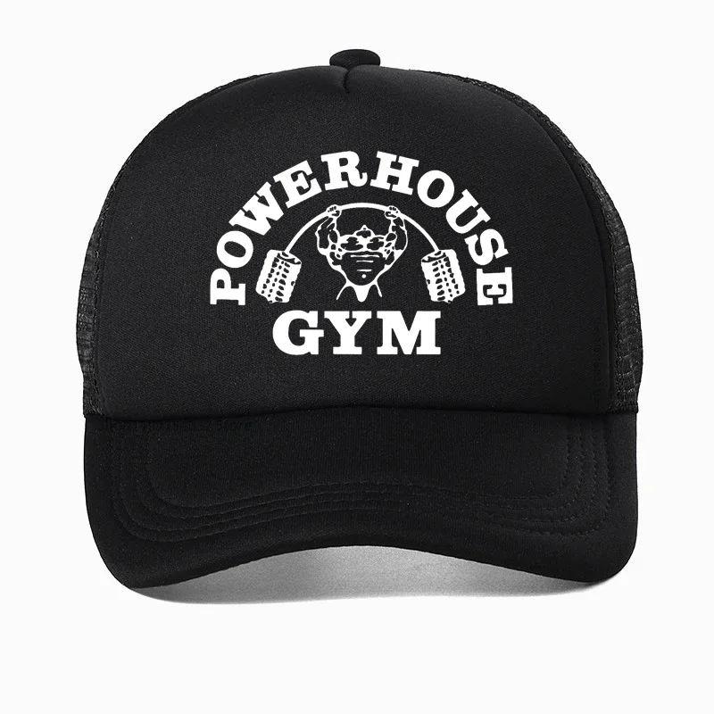 Classic Cotton Powerhouse Gym Baseball Cap for Women Men Adjustable Fitness Building Muscle Dad Hat Spartan men Fitness hats