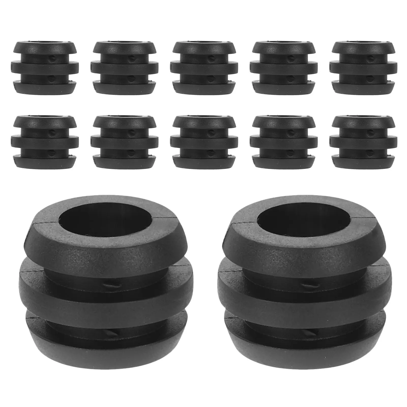 

12 шт. резиновых бамперов для футбольных машин, улучшенная стабильность, универсальные, черные, 3.00x3.00x2.50 см, для замены деталей футбольных машин