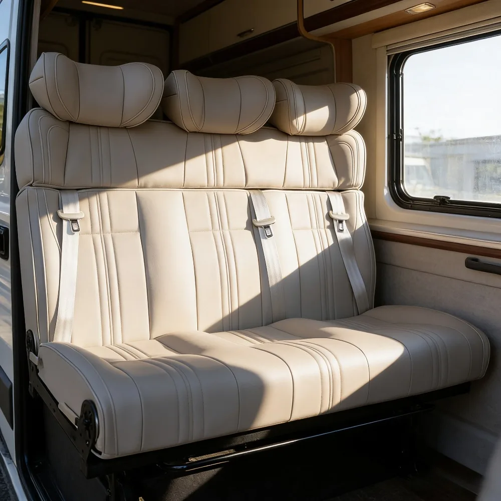Wholesale Ergonomic Custom Leather Seats - Fold Flat To Bed for RV & Van with Easy Installation for Vehicle Owners