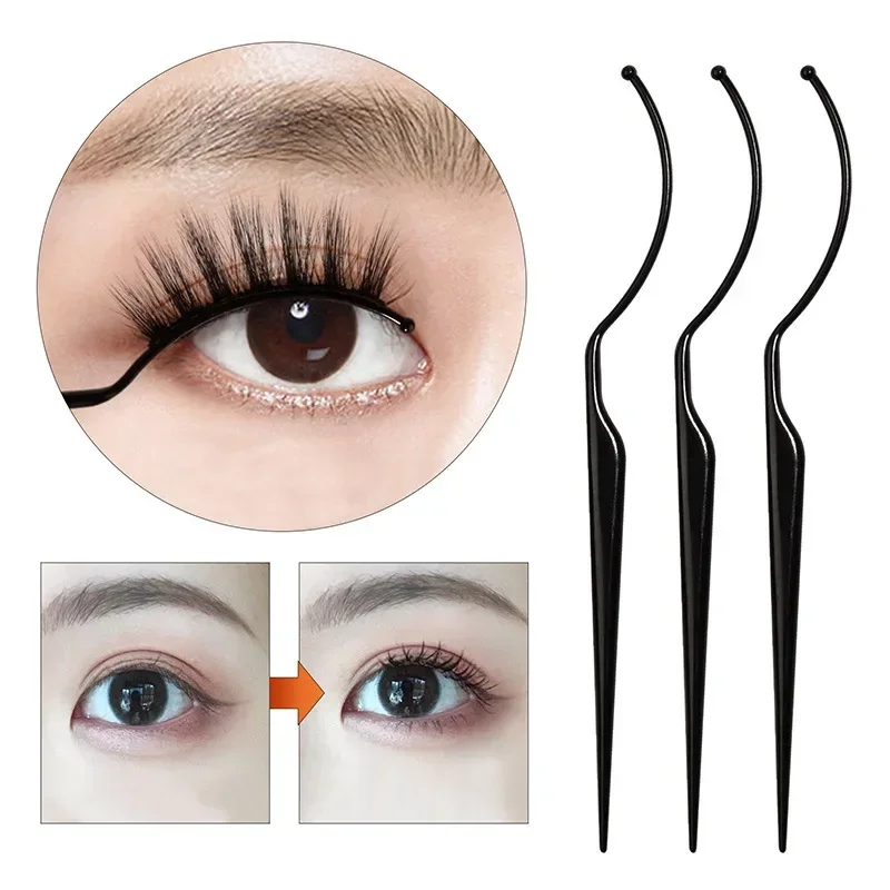 10Pcs Black/Transparent False Eyelash Extension Style Display Board Eye Lash Test Sticks Fake Lashes Holder Tool Eyelash Supply