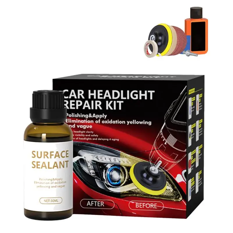 

Automotive Headlight Polishing Kit Headlight Repair Anti-scratch And Maintenance Liquid 30ml Rearview Mirror Coating