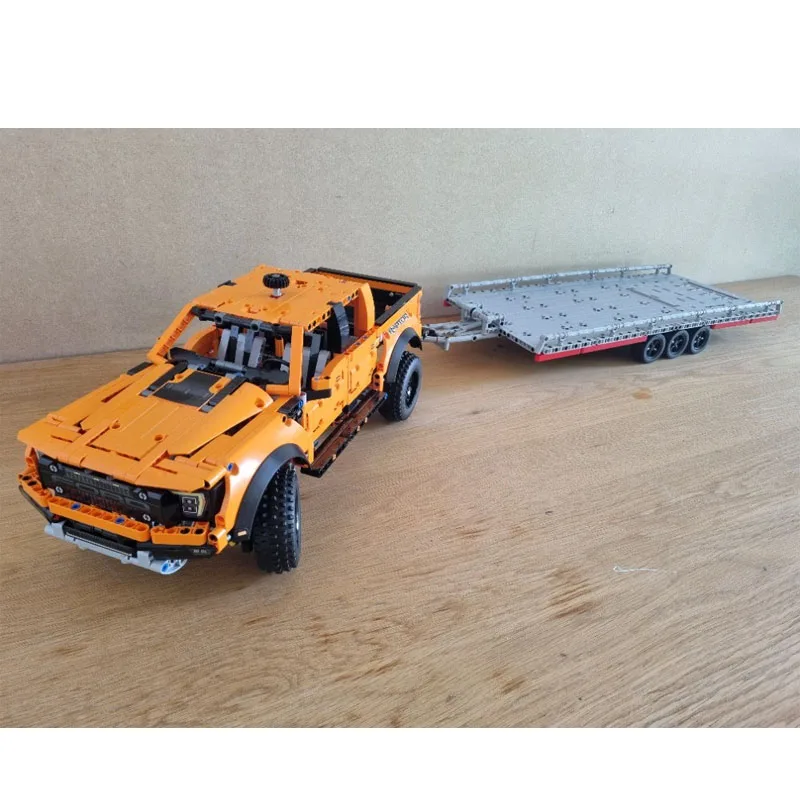 

MOC-221642 Coach Bus Transport Trailer Building Blocks Model 1153 PartsMOC Creative Boys Kids Birthday Building Blocks Toy Gift