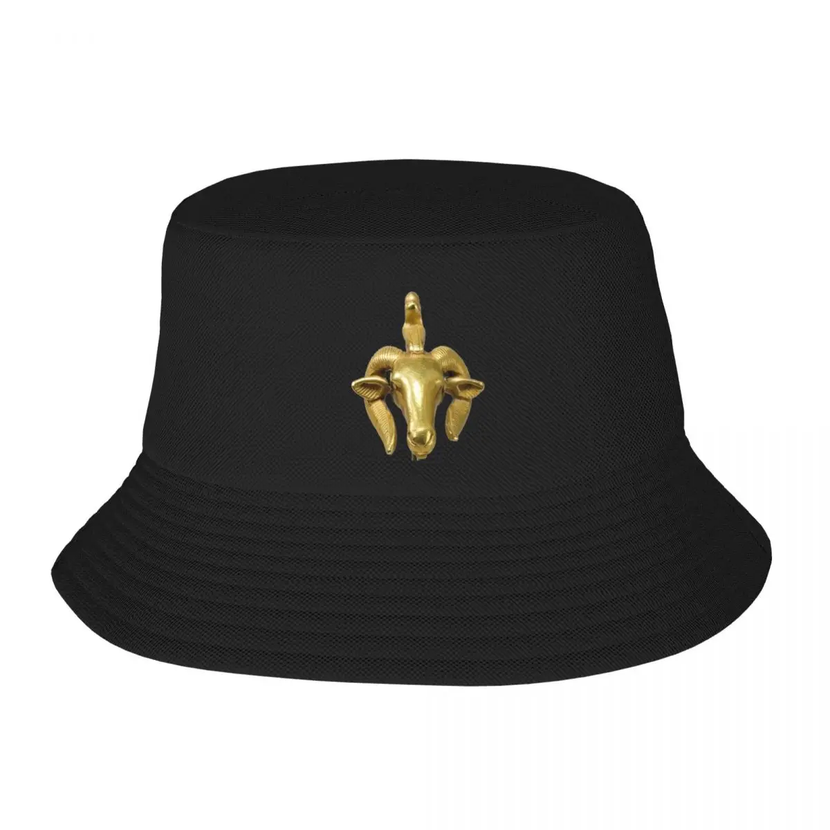 Golden Rams Head Amulet 664B.C. Africa Bucket Hat Ball Cap funny hat Hip Hop Boy Child Women's