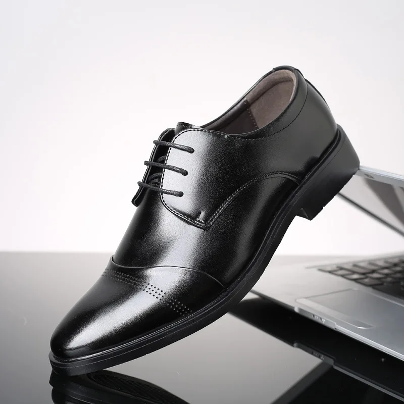 

Men Formal Leather Shoes Men Large Size Business Formal Men Shoes Creative Trendy Fashion Shoes Men Single Shoes