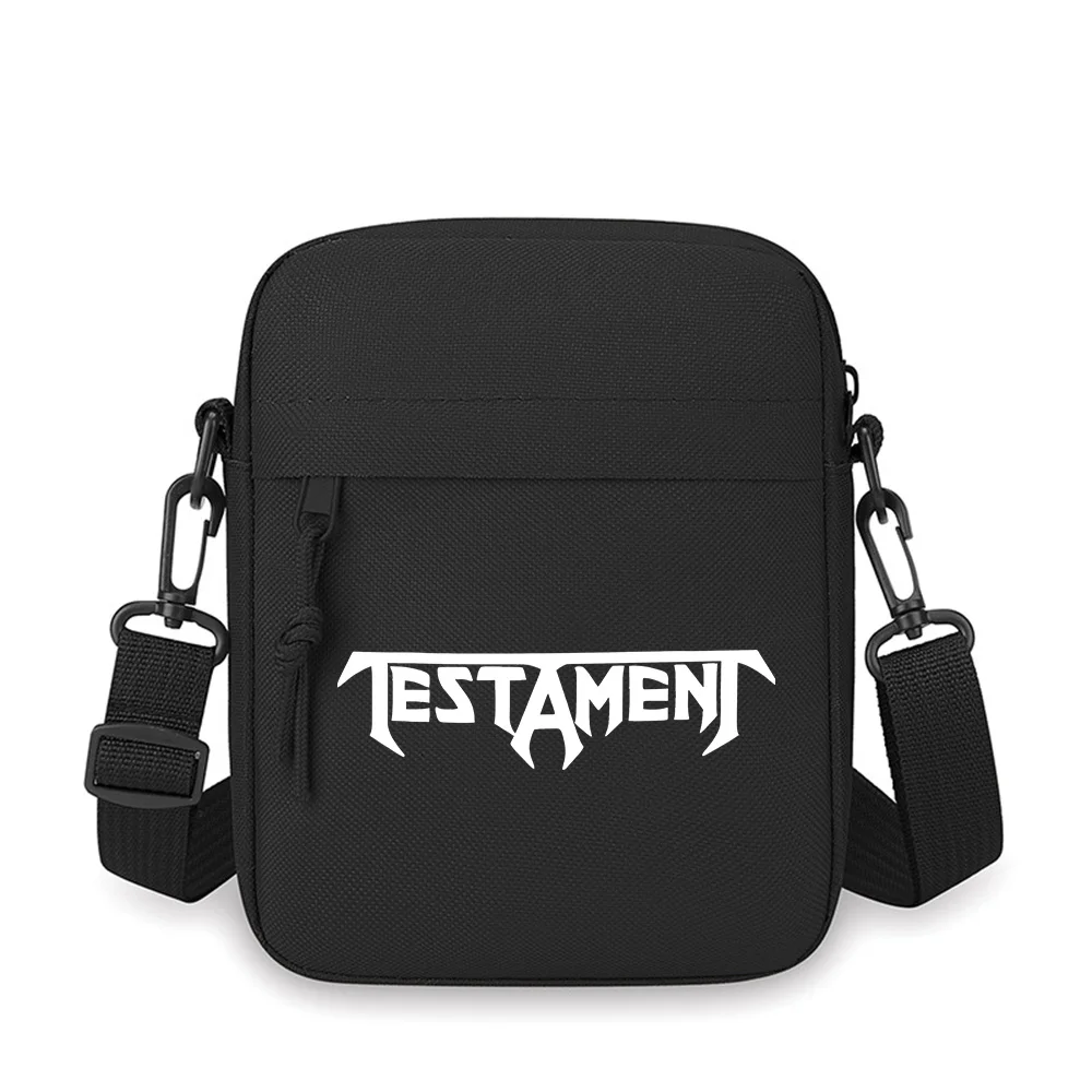 

TESTAMENT heavy metal band Men Crossbody Bag Single Shoulder Women Cartoon Anime Film Printing Design Unisex