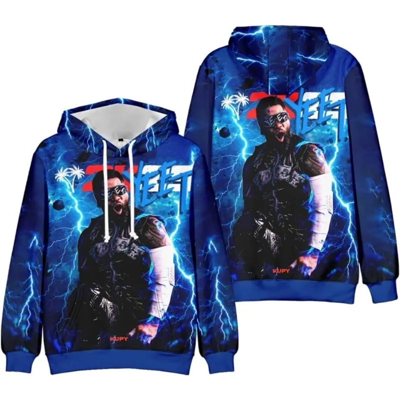 Jey Uso Yeet Hoodies Merch Hooded Women/Men Fashion Casual Streetwear Sweatshirts Clothing Fashion Hoodie Outwear