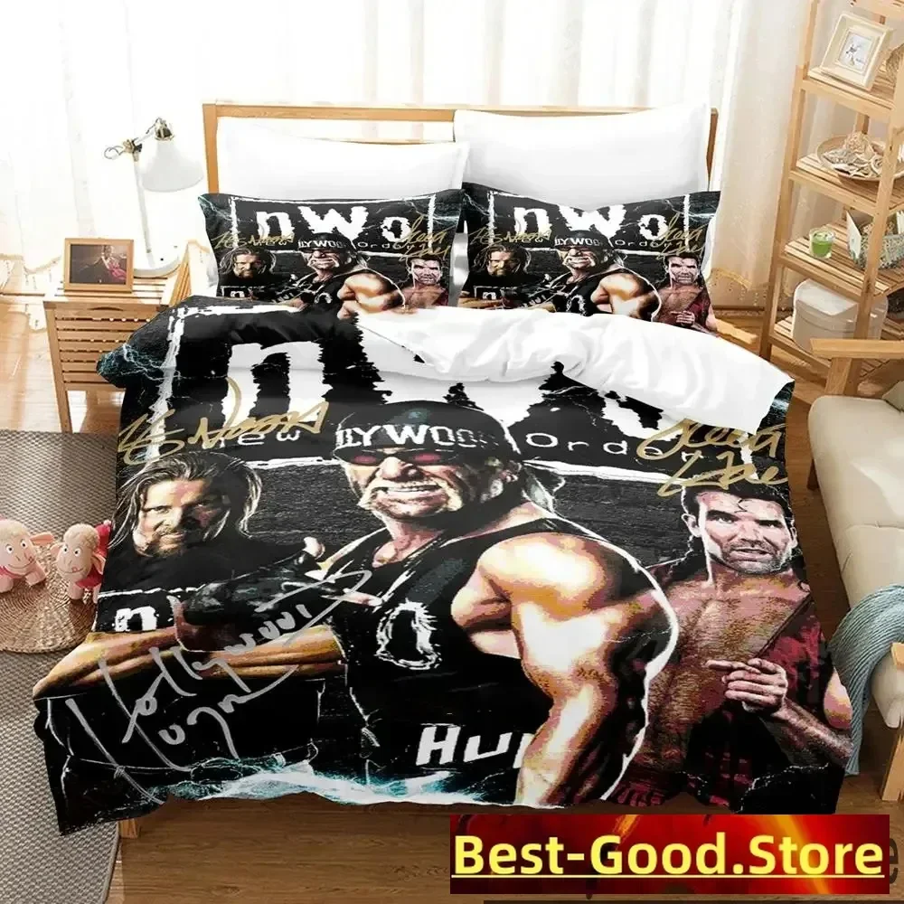 

3D Print The Best of WWE Best of nWo Bedding Set Boys Girls Twin Queen King Size Duvet Cover Pillowcase Bed boys Adult