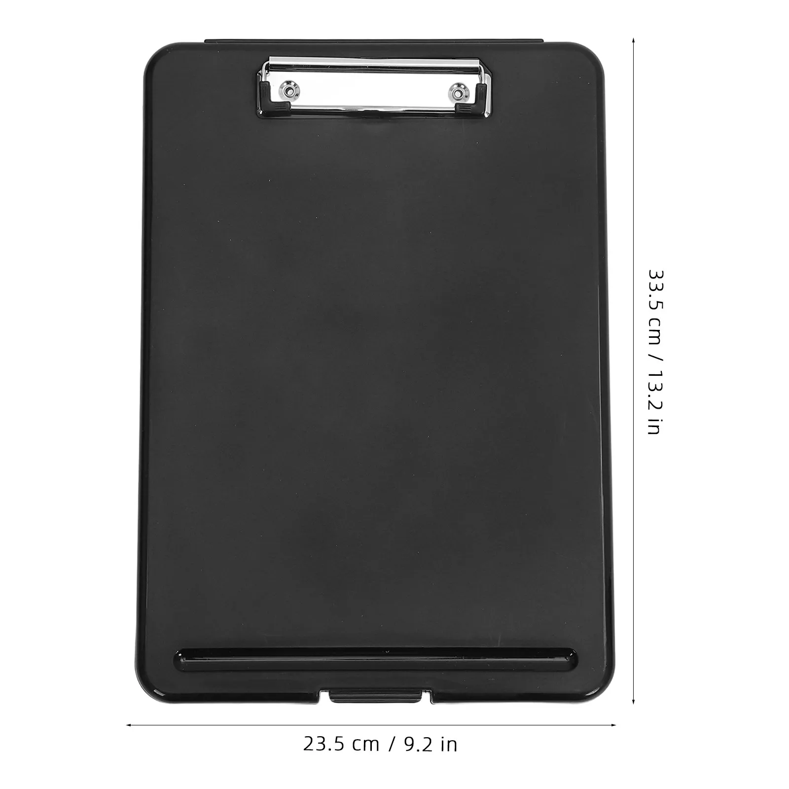 4Pcs Multi Purpose Storage Clipboard Black Extra Thick Writing Pad Clipboard Organizer Classroom Exam Paper Holder Portable