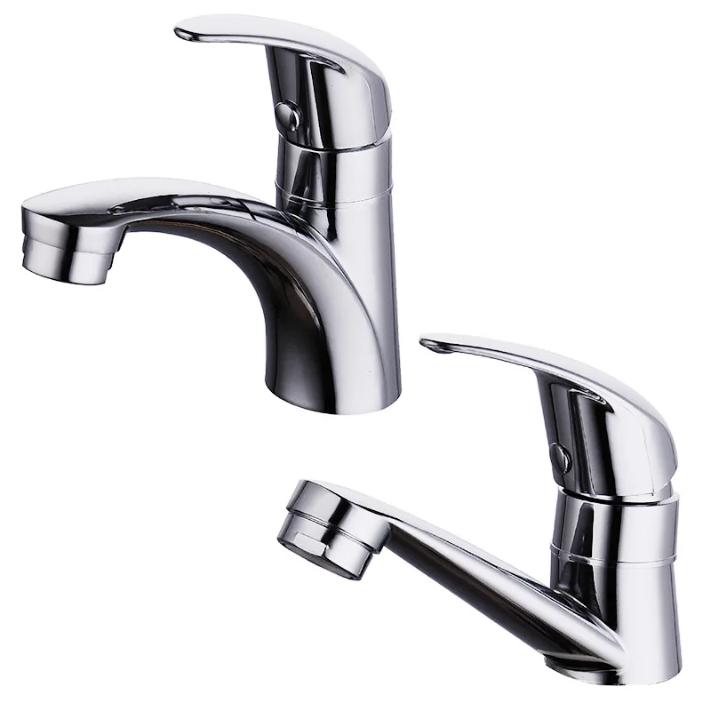 

1 Pc Bathroom Basin Faucet TapLifting Cold Faucet Kitchen Faucet Bathroom Accessories Zinc Alloy Single Cold Water Basin Faucet