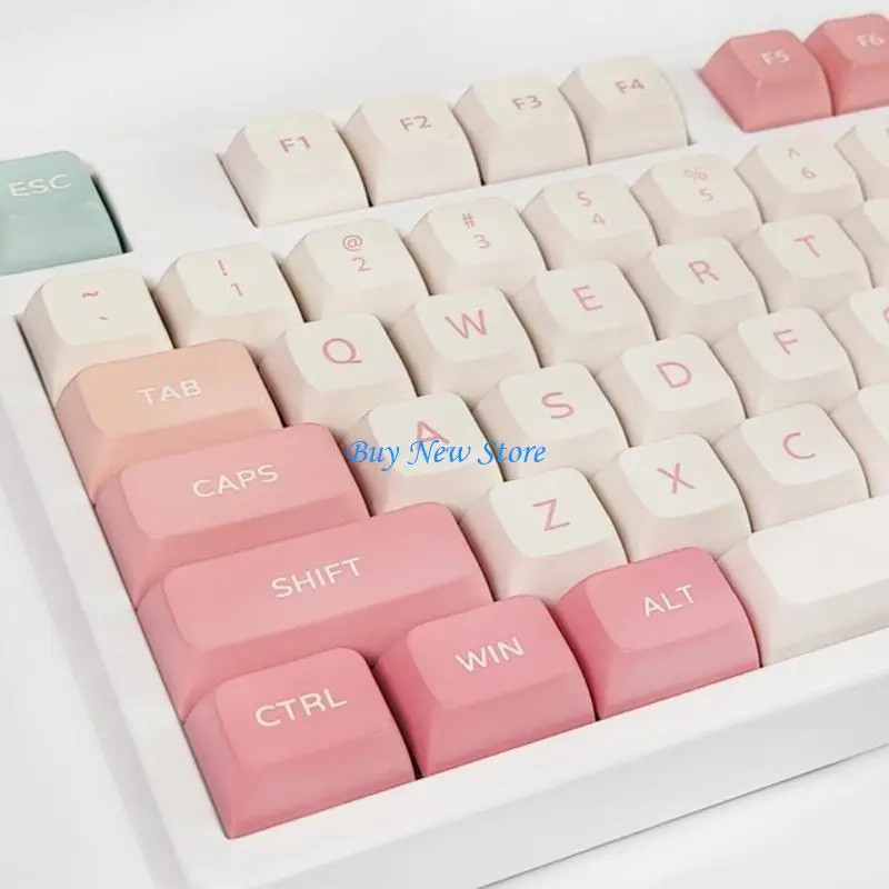 

20CE 134 Keys Keycap Mechanical Keyboard Keycaps PBT XDA Profile Pink Sunset Theme For dz60 RK61 64 68 84 96 980 104 108