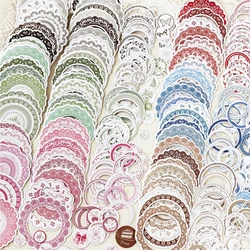 20 pcs Lace Frame Sticker Pack Diary Album hand made Collage Decorative Scrapbook material Journal Creative Stationery Supplies