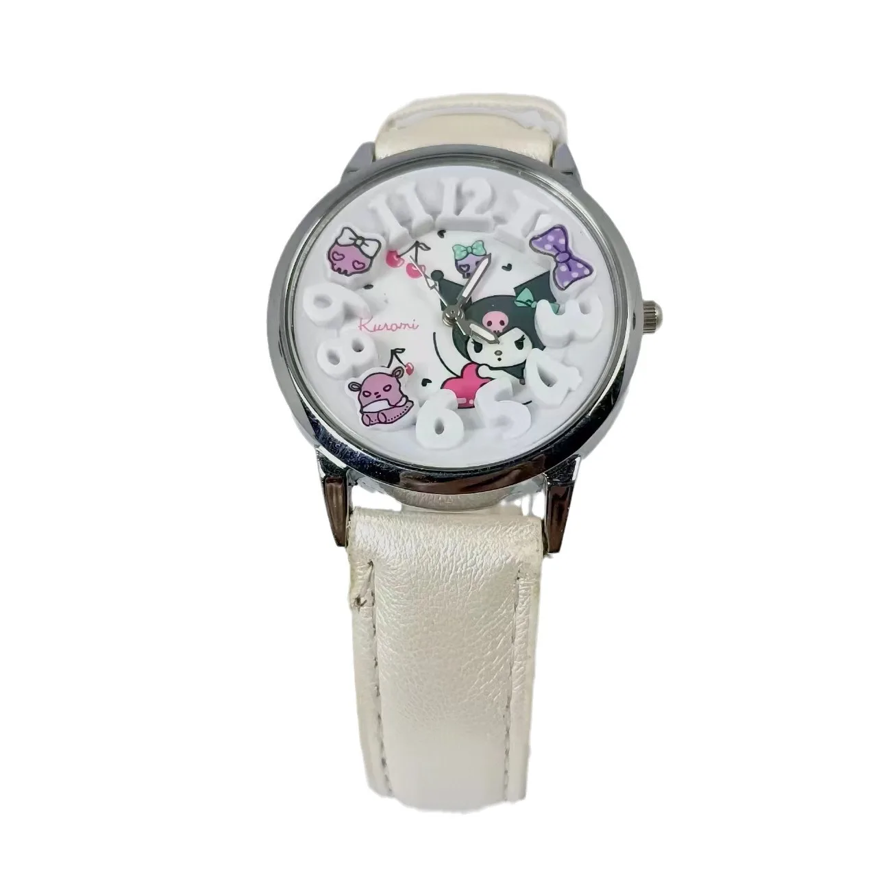 MINISO Hello kitty Kuromi Cartoon fashion Children\'s Watch 3D Stereoscopic Screen Waterproof kid Wrist Watch Christmas Gift