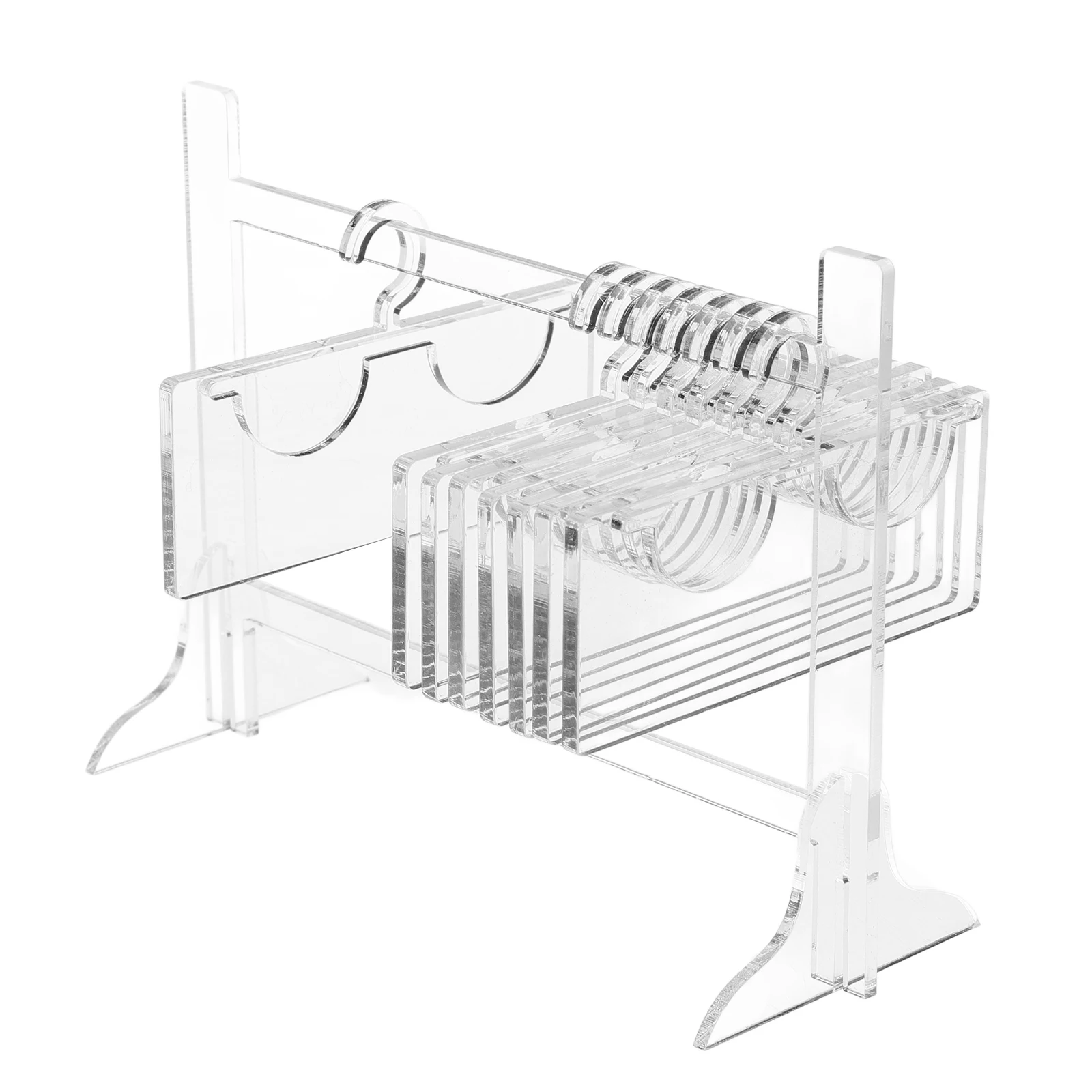 

False Eyelash Storage Rack Acrylic 15x6x11cm Transparent Display Organizer Lash Holder Plastic Container Jewelry Packaging