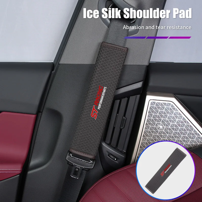 

Car Shoulder Protective Pad Seat Belt Breathable Padding Accessories For Ford Focus Fiesta Ranger Mondeo Kuga Escape Ecosport