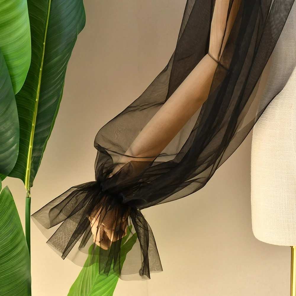 Xale de noiva de manga anexada com punhos queimados, bolero de casamento, acessórios de casamento sexy, adereços de casamento, festa noturna de casamento