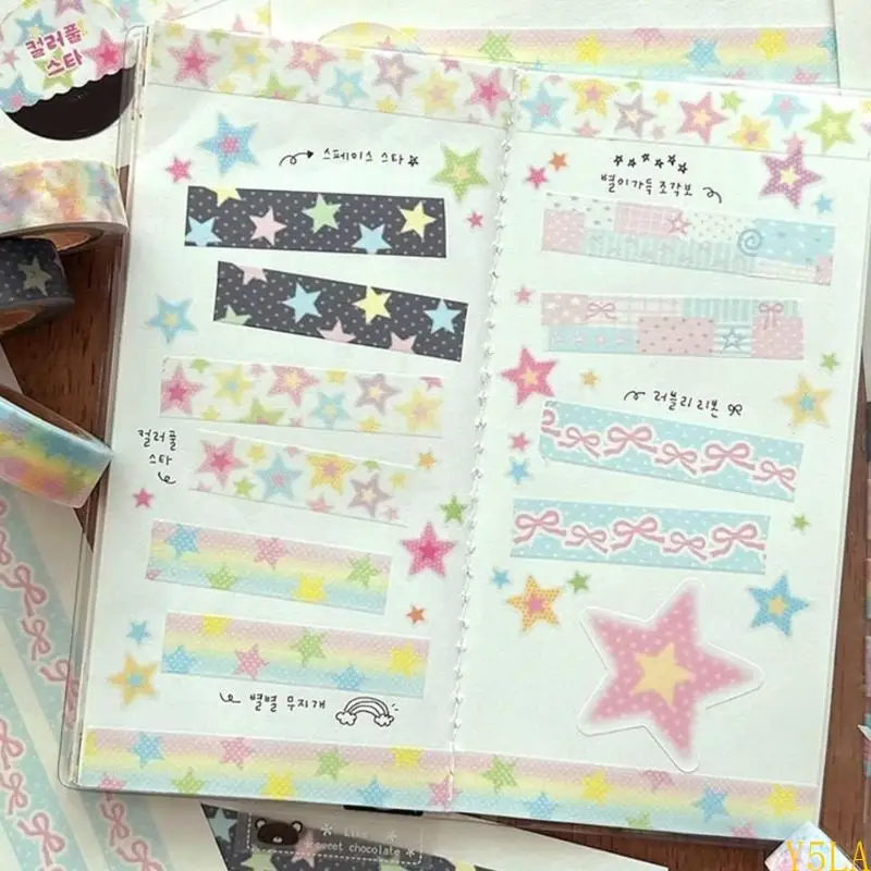 Y5la ästhetisches Klebeband für Scrapbooking Journal Notebook Photo Frame Telefon Hülle