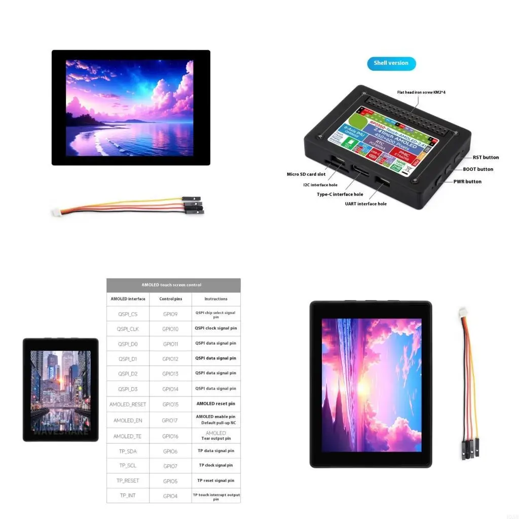

Advanced RP2350 2.41In Touch Display Development Platform AMOLED Display HX5E