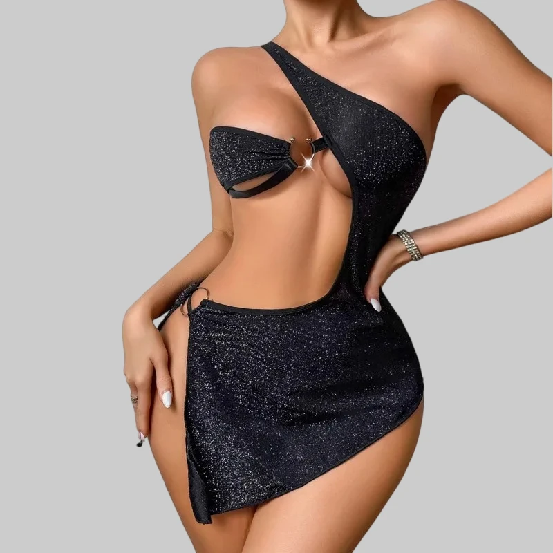 

Toucheart женский новый стиль боди трусики с перекрестным плечевым ремнем комплект с пряжкой узкий комплект с открытой спиной горячее интересное нижнее белье