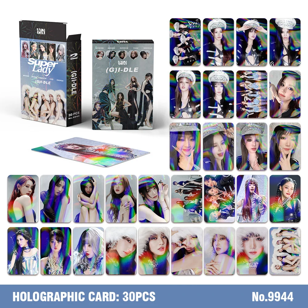 30pcs Kpop G-IDLE Postcards Albums LOMO Card Minnie YUQI SOYEON Shuhua Photo CardFor Fans Collection Gifts