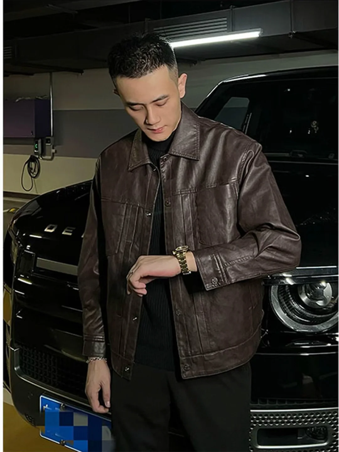 

Утепленная мужская зимняя куртка из искусственной кожи с хлопковой подкладкой, роскошная мотоциклетная куртка-косуха, молодежная повседневная модная модель